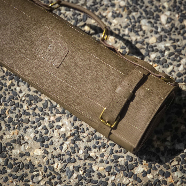 Leather Knife Roll Bag — 10 Pockets HEPHAIS