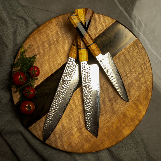 Damascus Knife Set