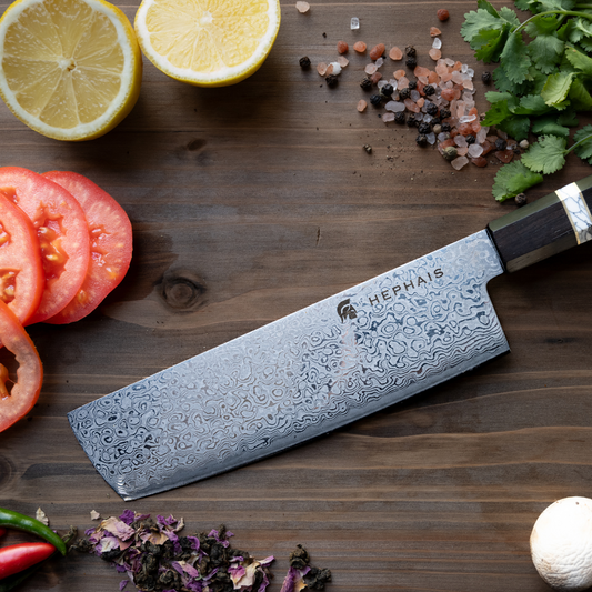 Knox Damascus Nakiri knife