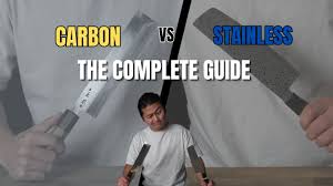 Carbon Steel vs Stainless Steel Kitchen Knives: White #2 vs VG10 vs General Stainless (One-Screen Test) HEPHAIS