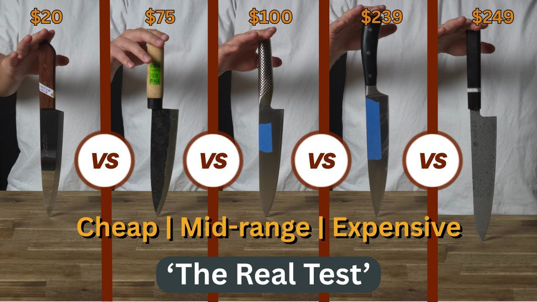 Cheap vs Mid-Range vs Premium Kitchen Knives: Side-by-Side Sharpness and Edge Retention Test HEPHAIS