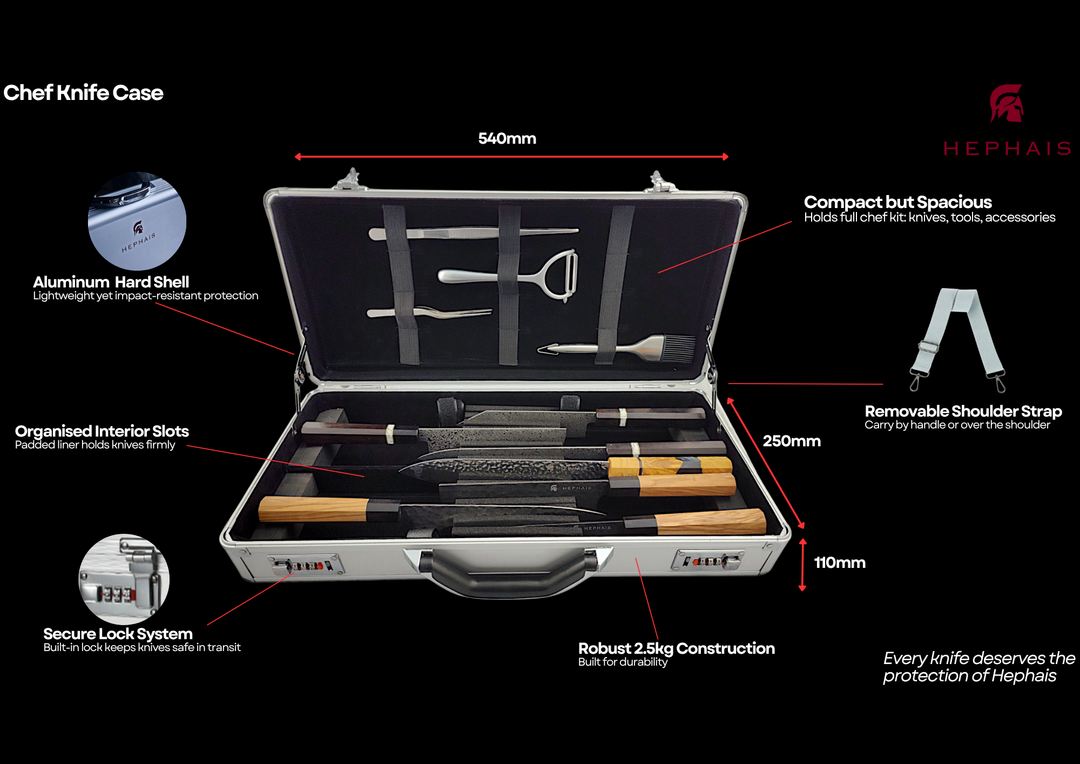 Premium Aluminum Chef Knife Case