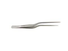 Precision Offset Culinary Tweezers: Perfect Plating Companion