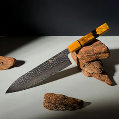 AURORA | Damascus Chef Knife | 220mm Blade