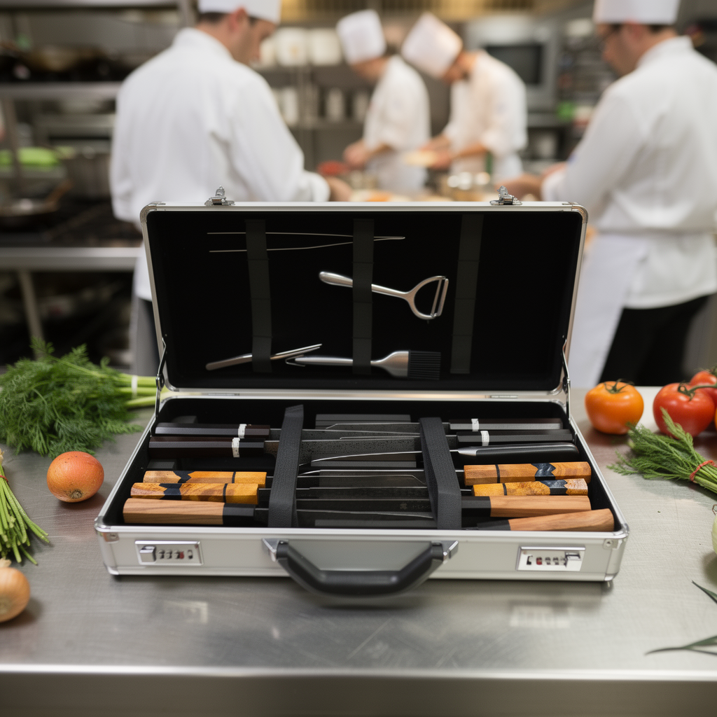 Premium Aluminum Chef Knife Case HEPHAIS