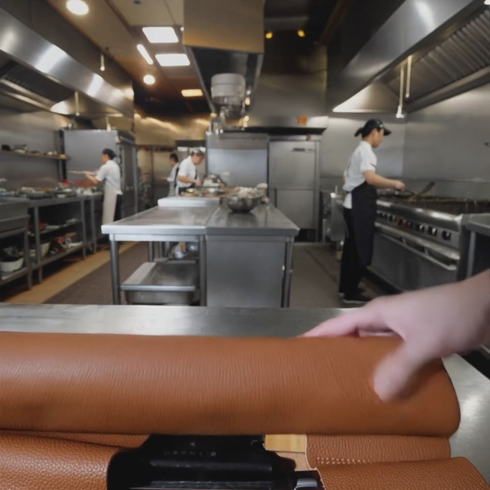 Premium Leather Knife Roll Bag