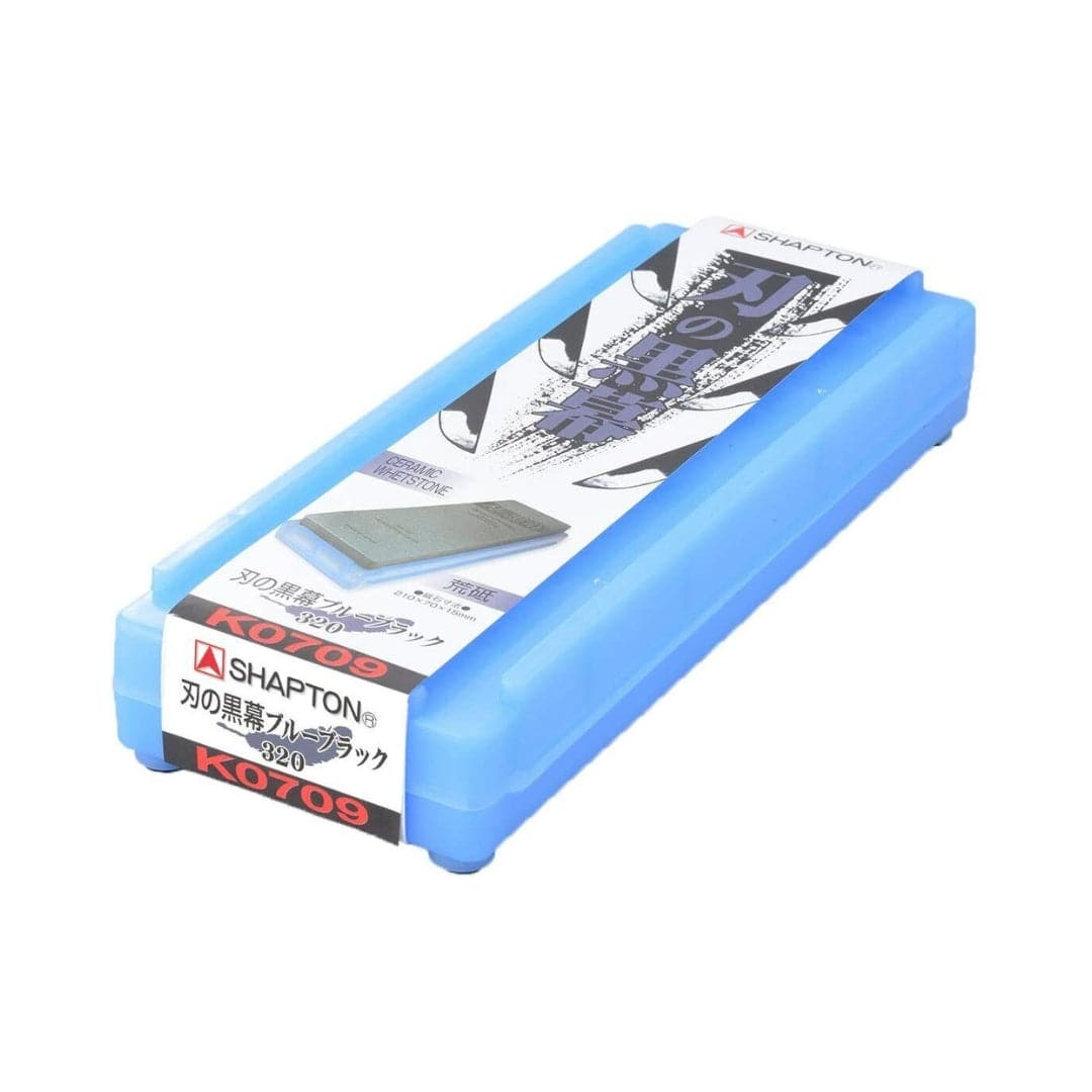 Sharpening Stones - SHAPTON Ceramic Knife Sharpening Stone - Blue #320 - HEPHAIS