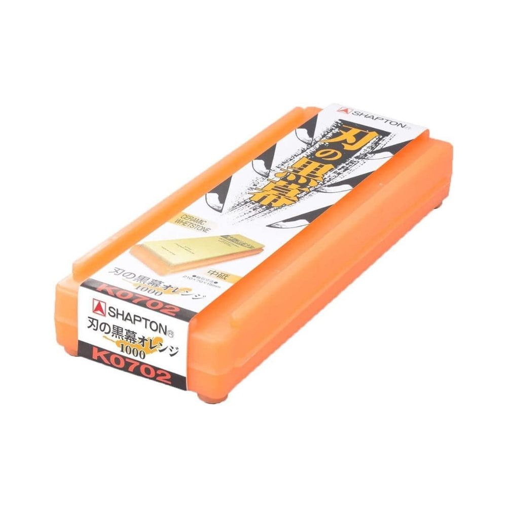 Sharpening Stones - SHAPTON Ceramic Knife Sharpening Stone - Orange #1000 - HEPHAIS