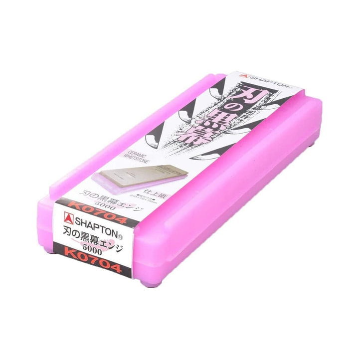 Sharpening Stones - SHAPTON Ceramic Knife Sharpening Stone - Pink #5000 - HEPHAIS