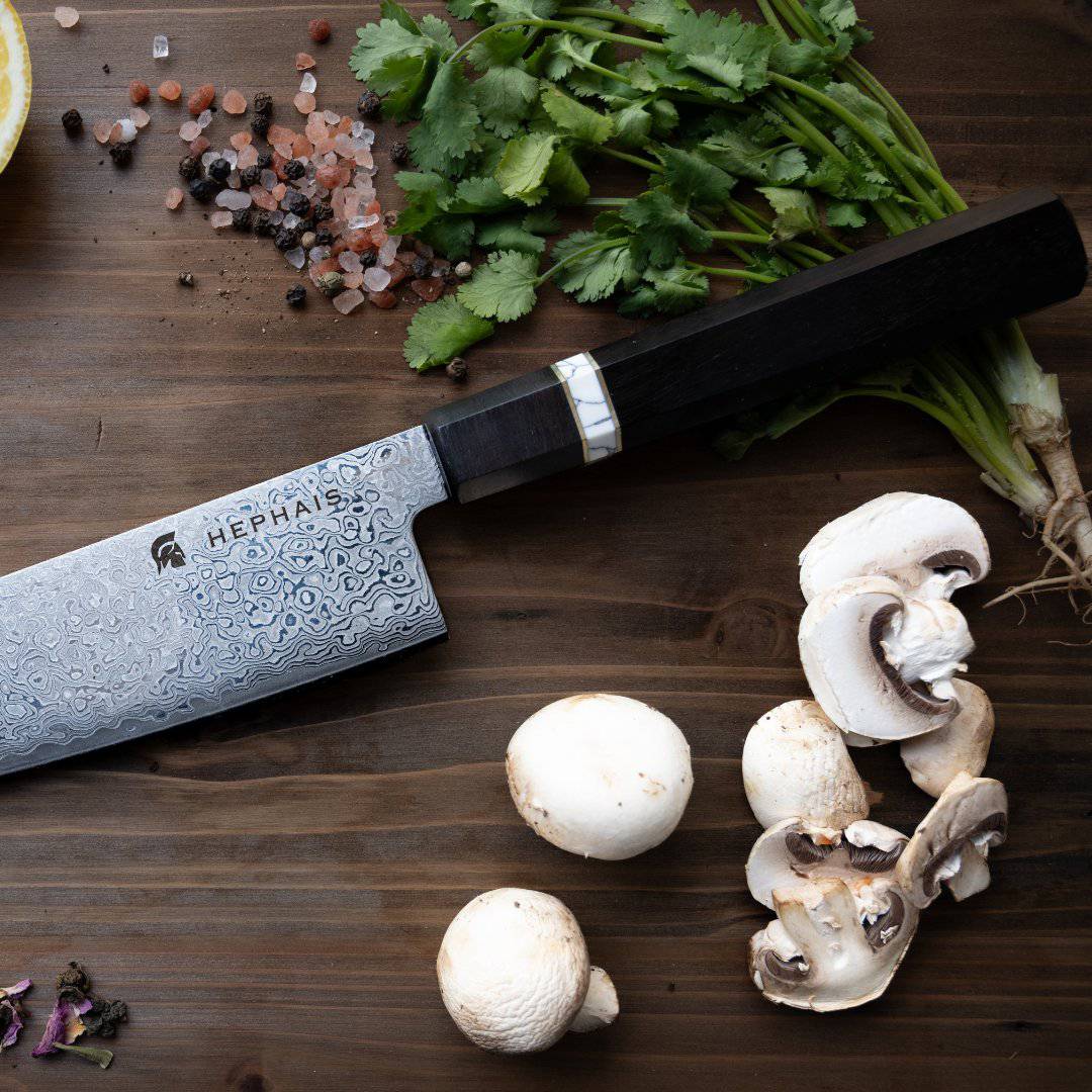 Kitchen Knives - Knox - Damascus Steel Kiritsuke Knife - HEPHAIS