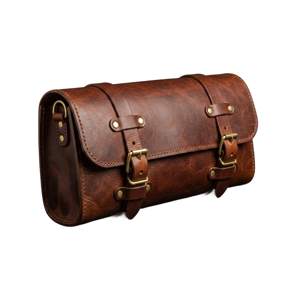 Luxury custom leather knife roll